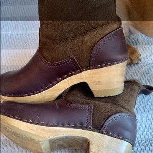 No.6 shearling lined clog boot-size fits 7